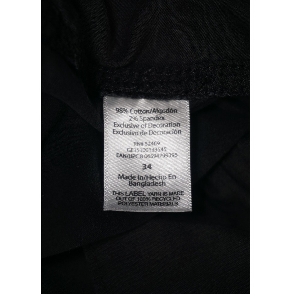 George 34 Cargo Shorts Black Cotton Blend Stretch Multi Pocket - Picture 8 of 8